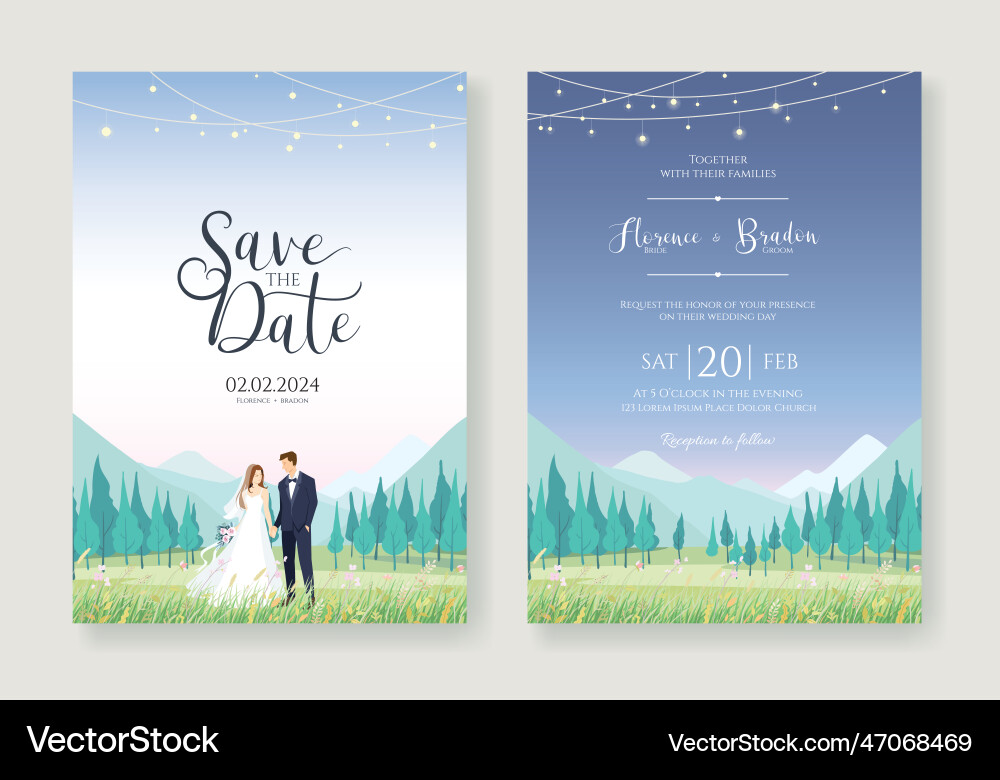 Weddingtheme5 vector image