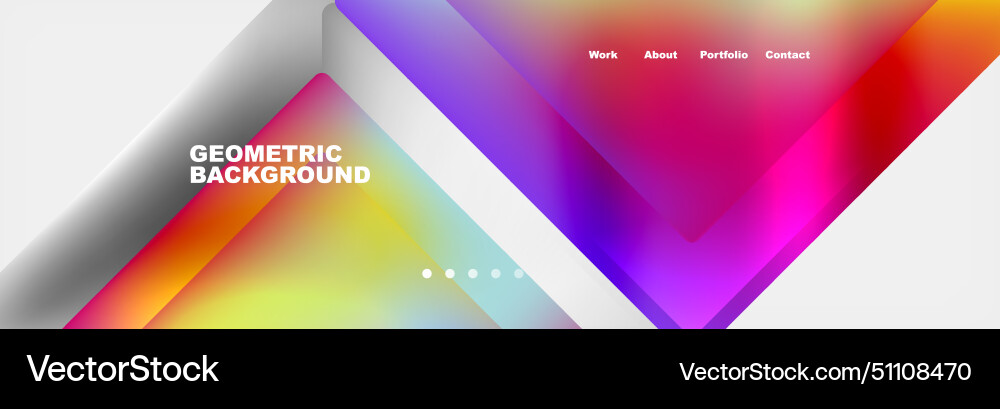 A geometric background with colorful triangles A geometric background with colorful triangles vector image