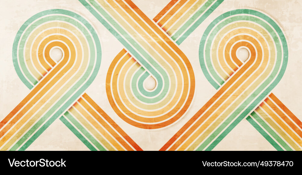 Abstract background of color lines in 70s retro Abstract background of color lines in 70s retro vector image