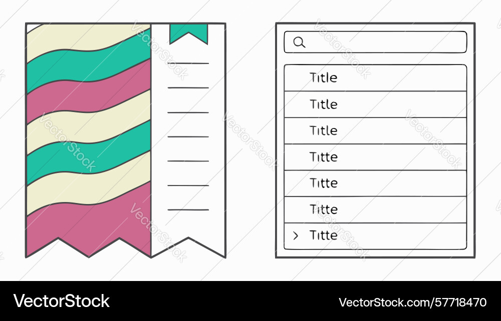 Customizable data input table template design vector image