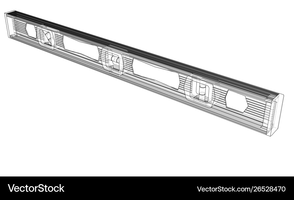 Outline building level vector image