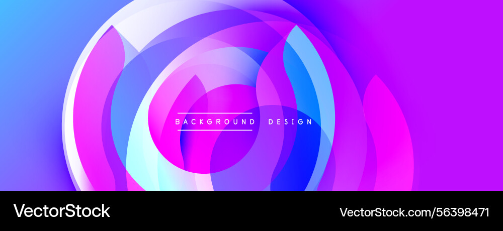 Abstract vibrant layers create circular motion Abstract vibrant layers create circular motion vector image