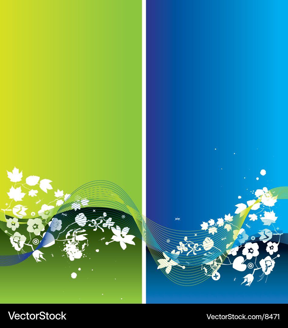 Floral Scroll Pattern Background vector image