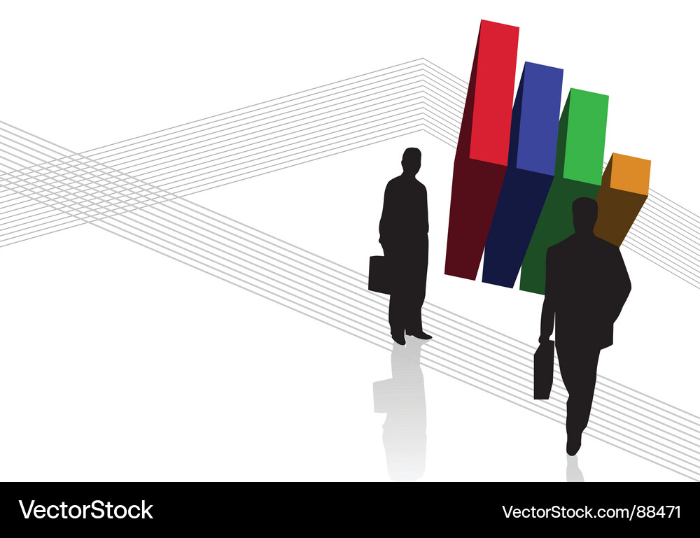 Graph stripe Vector Image