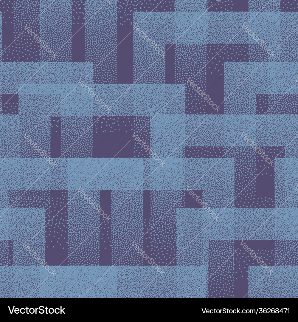 Stippled squares texture trendy seamless pattern Vector Image