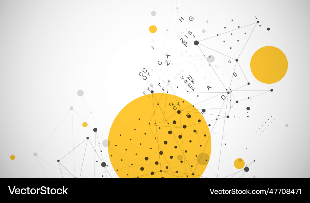 Template for science and technology presentation Template for science and technology presentation vector image