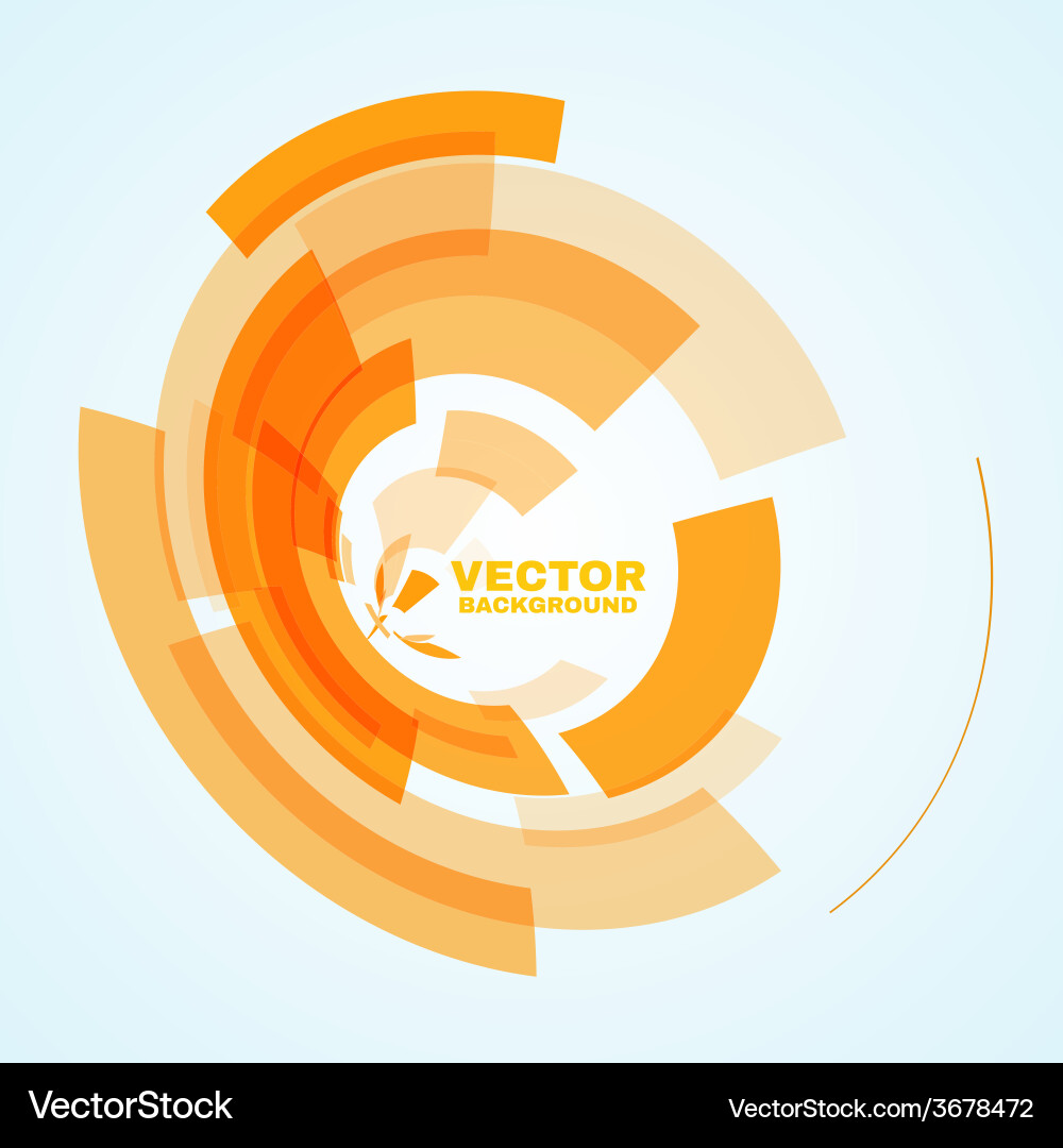 Abstract Tech Circles Background vector image