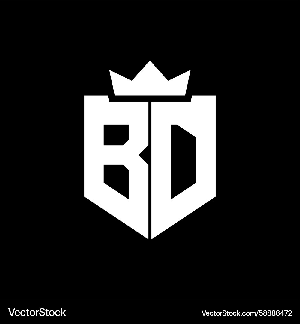 Bd image of a shield with sharp geometric style Bd image of a shield with sharp geometric style Vector Image