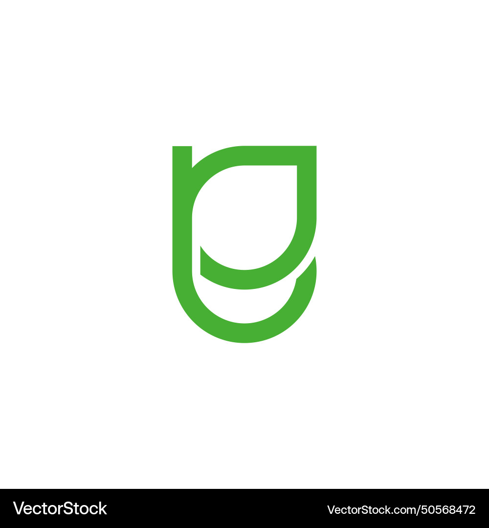 Buchstaben p Lächeln Bio Blatt Logo Buchstaben p Lächeln Bio Blatt Logo vektorbild