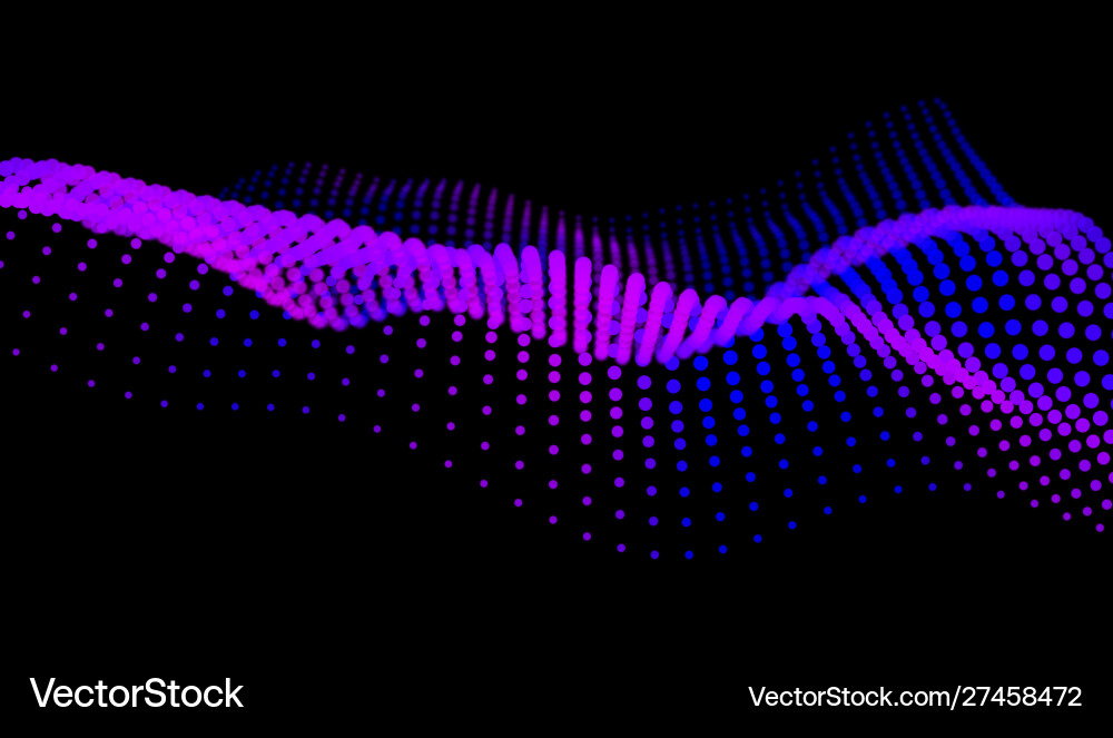 Eps10 wave particles abstract background Eps10 wave particles abstract background vector image