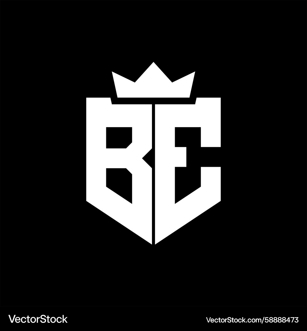 Be image of a shield with sharp geometric style Vector Image
