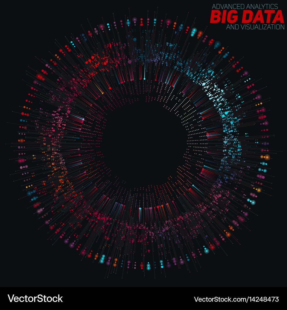 Data Flow Visualization vector image