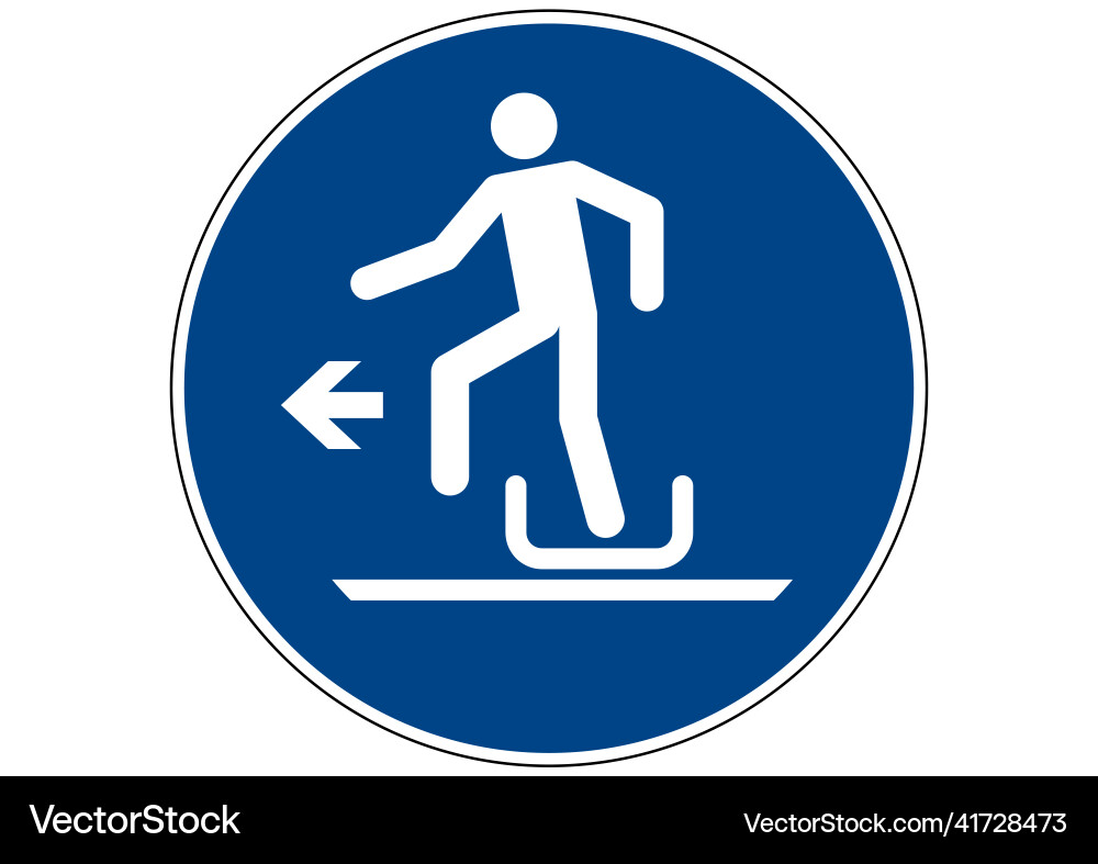 Exit sled left vector image