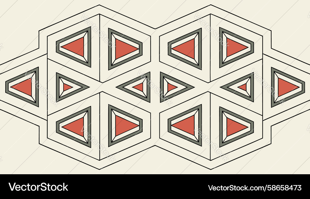 Geometric Triangle Pattern Vector Image