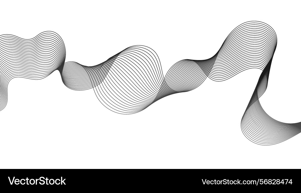 Abstract backdrop with grey wave gradient lines Abstract backdrop with grey wave gradient lines vector image