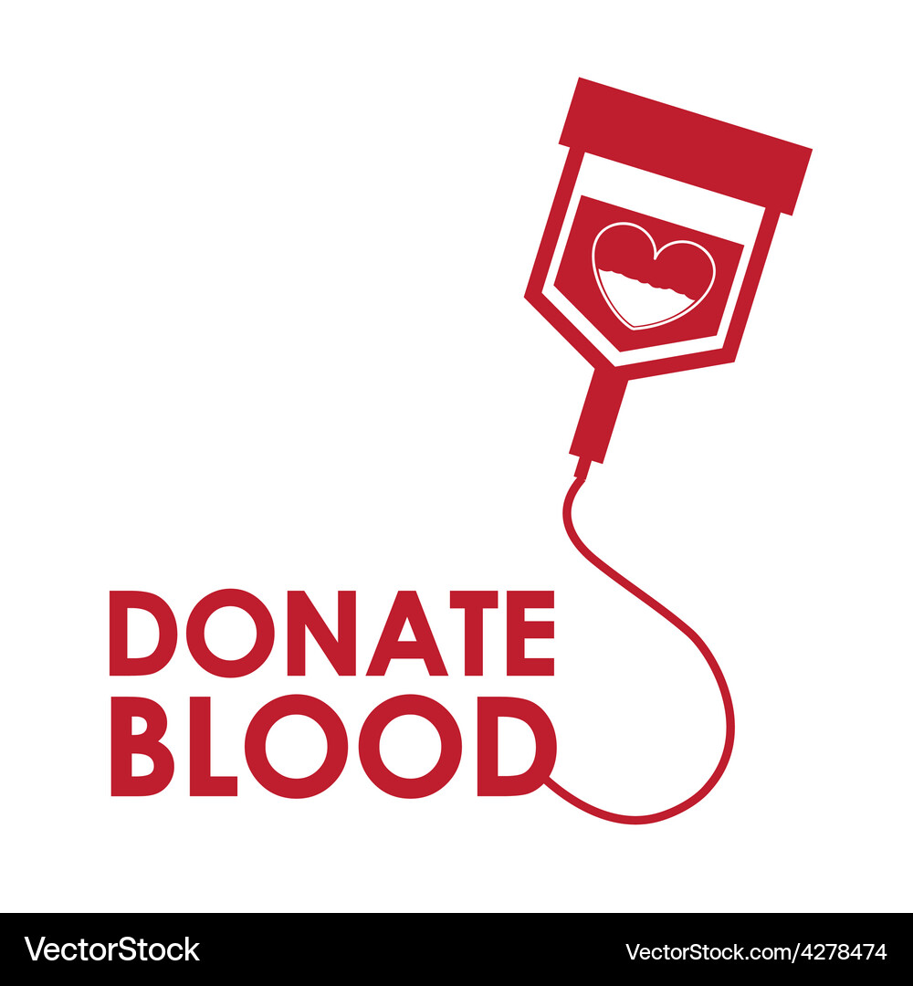 Donate blood Vector Image