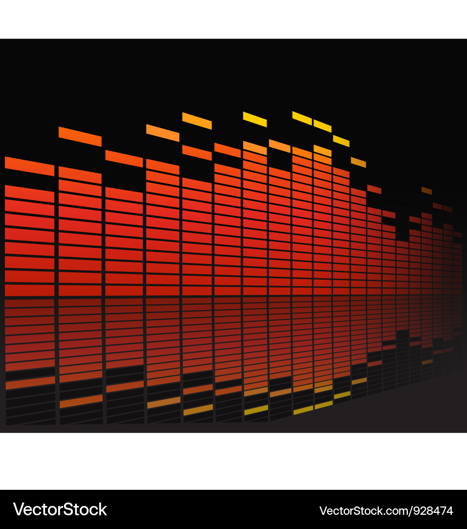 Dynamic Audio Equalizer vector image