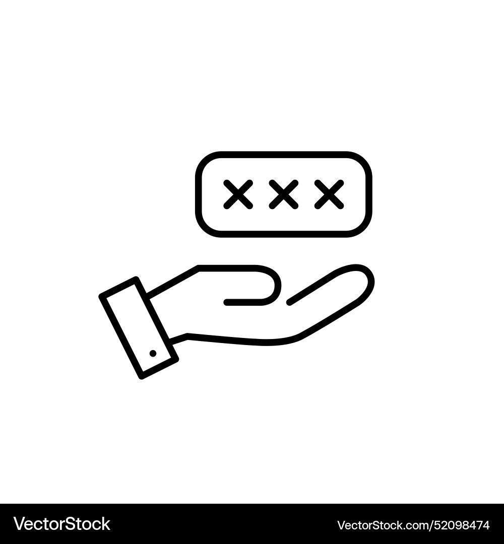 Password entry interface secure user Password entry interface secure user vector image