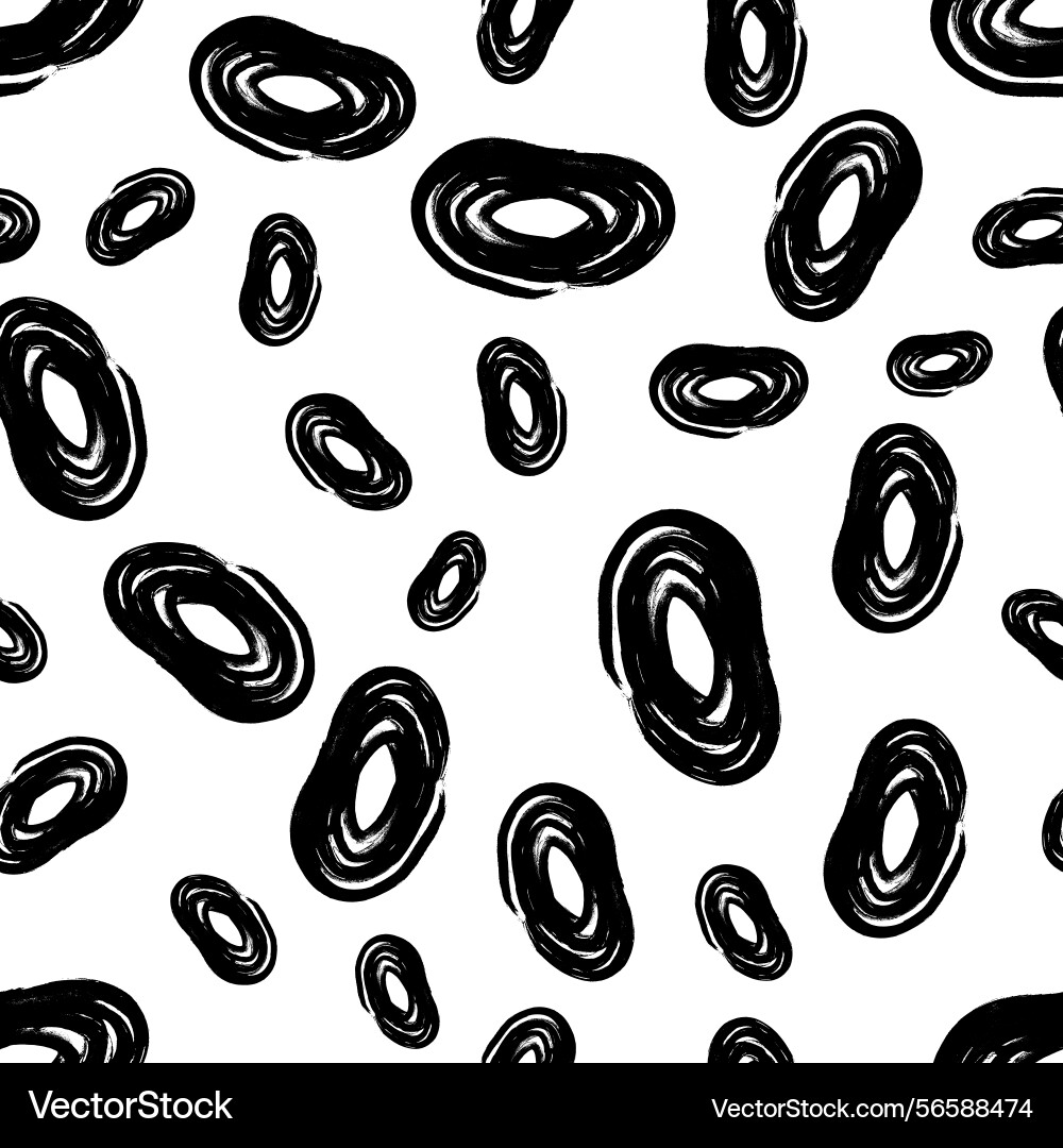 Seamless pattern with sketch circles shape Seamless pattern with sketch circles shape vector image