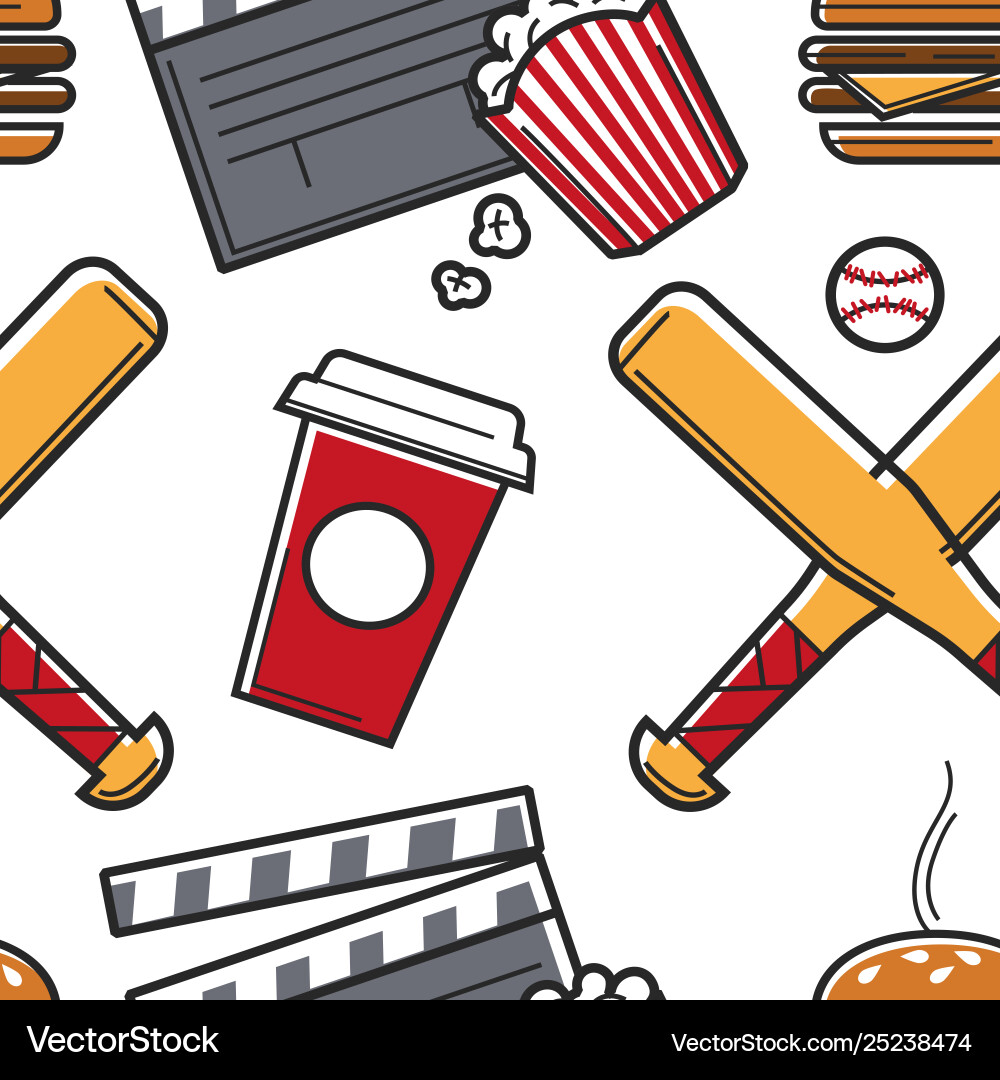 Travel to america and american symbols seamless Travel to america and american symbols seamless vector image