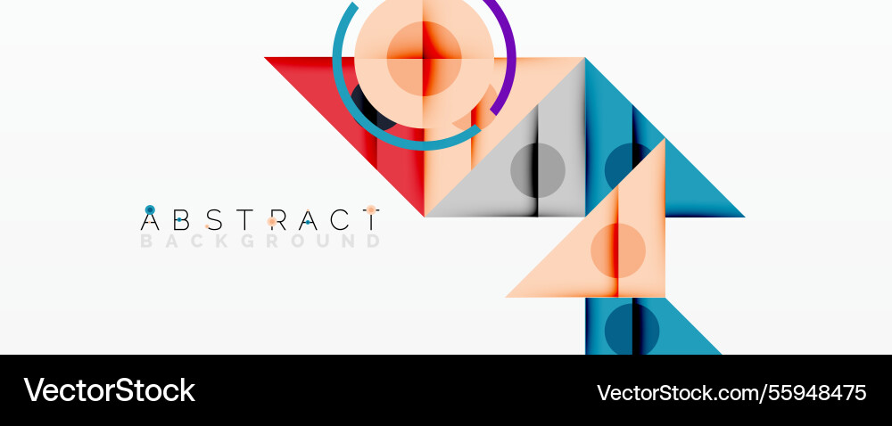 Abstract geometric composition with intersecting Abstract geometric composition with intersecting Vector Image