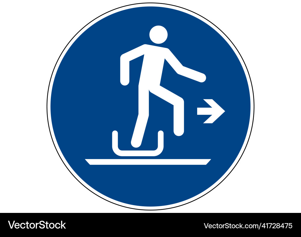 Exit sled right Vector Image