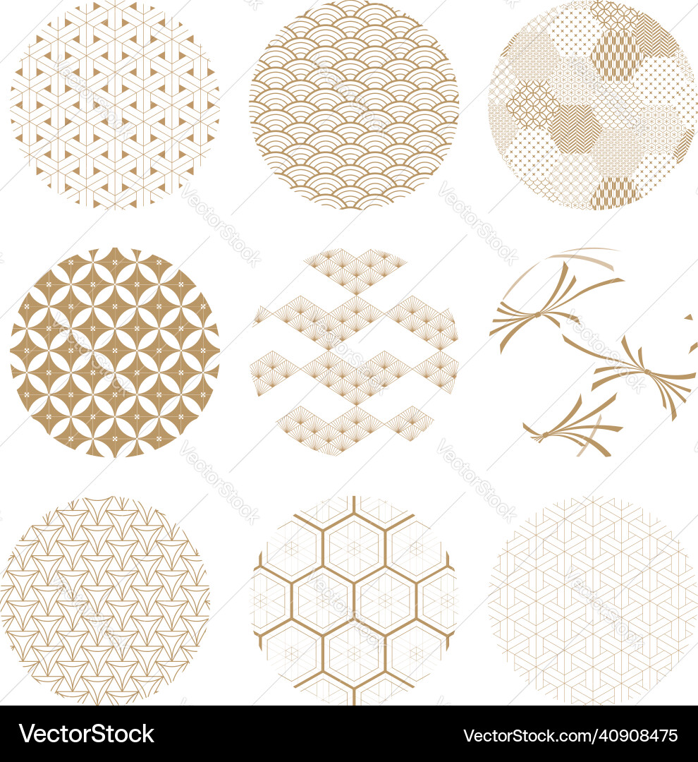 Japanese background with circle shape abstract Japanese background with circle shape abstract vector image