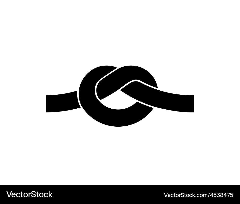 Rope Knot Symbol (4538475) – Royalty-Free Vector | VectorStock, image size:1000x849