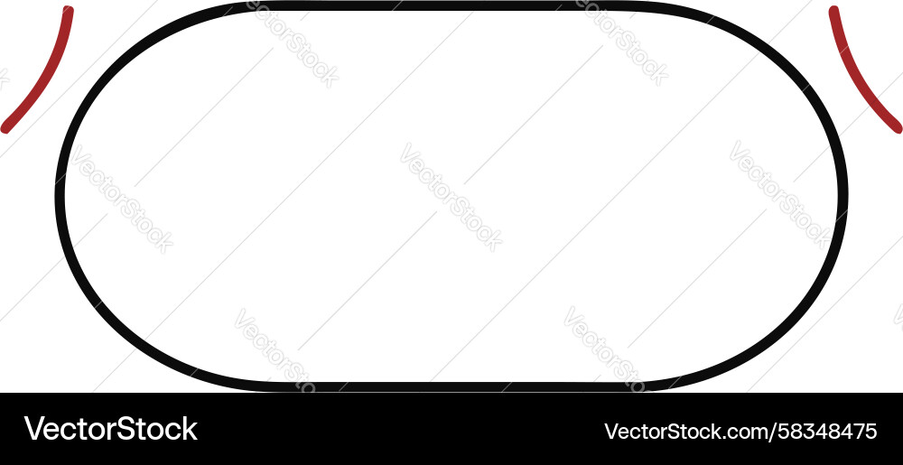 Rounded Rectangular Frame Vector Image