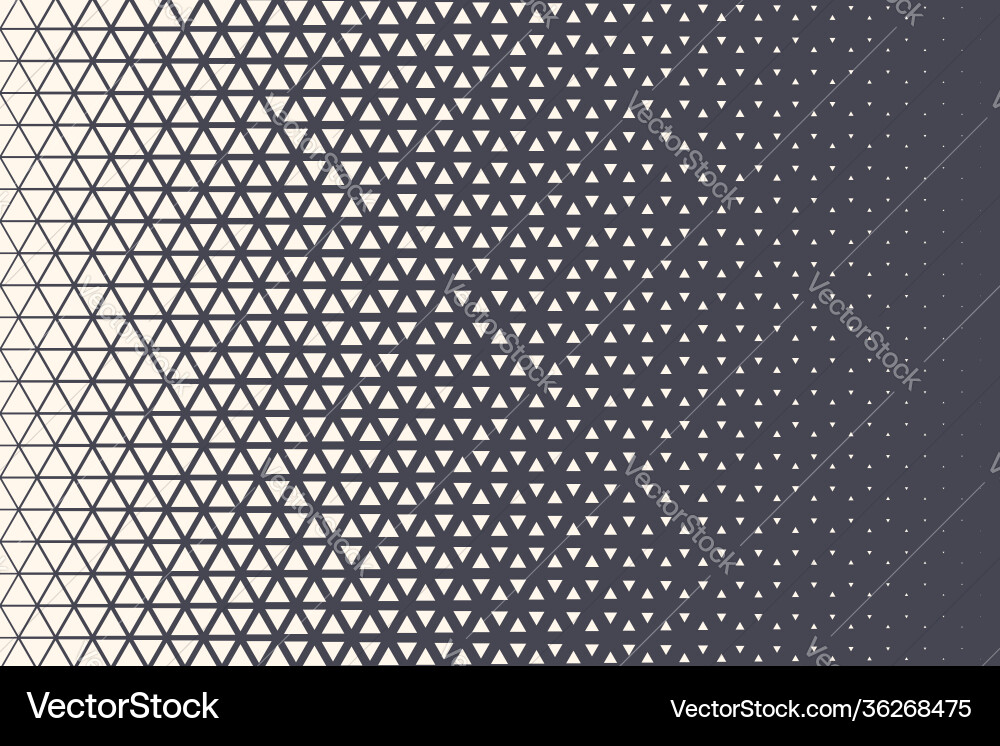 Triangular Halftone Pattern vector image