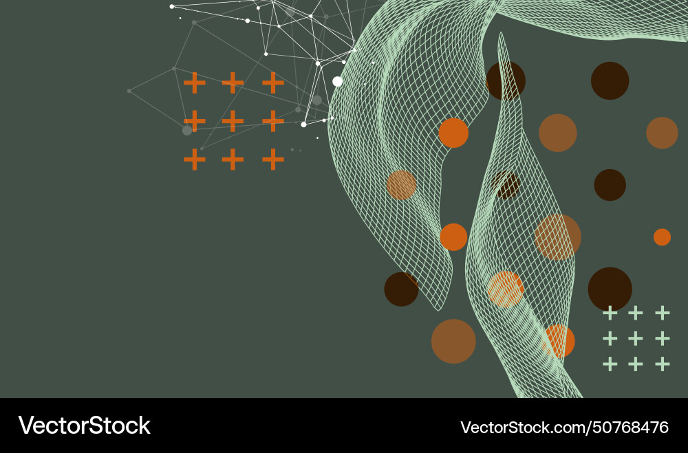 Abstract wave is made in a frame style template Abstract wave is made in a frame style template vector image