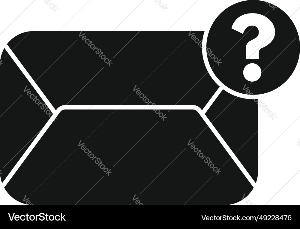 Anonymous mail icon simple new hidden Anonymous mail icon simple new hidden vector image