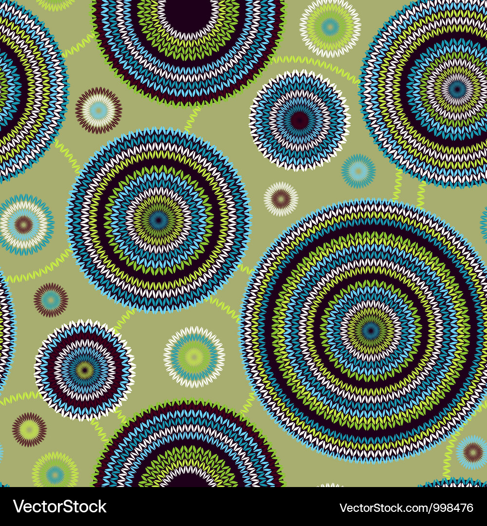 Intricate Round Geometric Pattern Vector Image