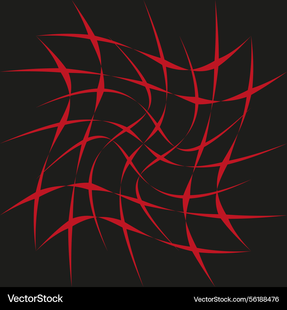 Red swirl pattern dynamic starburst shape black Red swirl pattern dynamic starburst shape black vector image