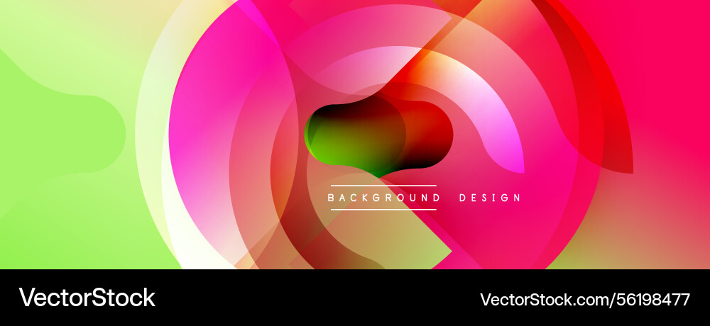 Abstract vibrant design features overlapping Abstract vibrant design features overlapping vector image