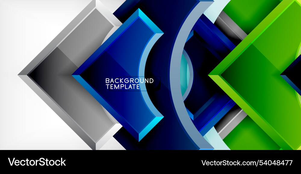 Square arrow shapes with round elements Square arrow shapes with round elements vector image