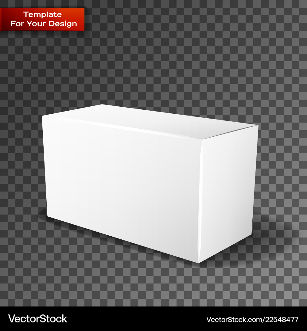 White product package box isolated White product package box isolated vector image