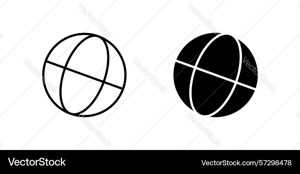 Clean globe icon set on a dialog window vector image