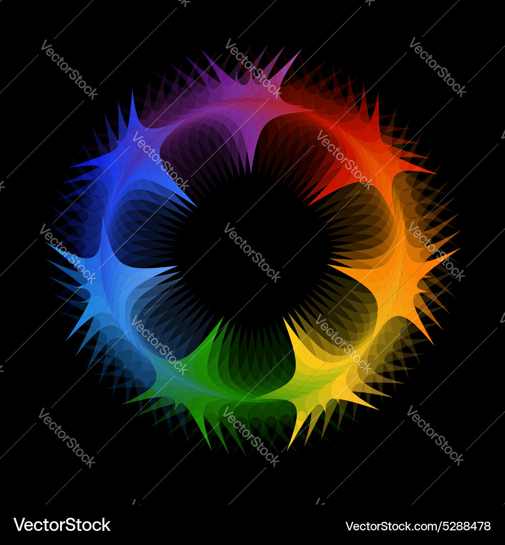 Fractal design element or banner for web Vector Image
