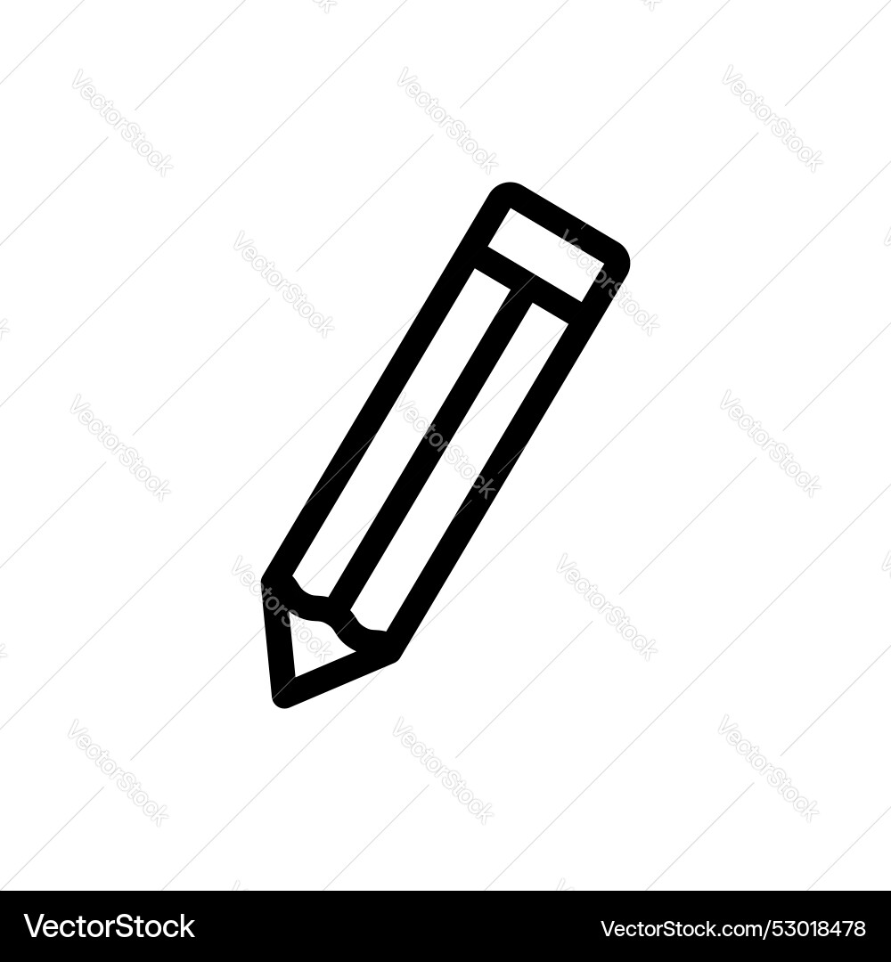 Pencil icon set draw or edit symbol Vector Image