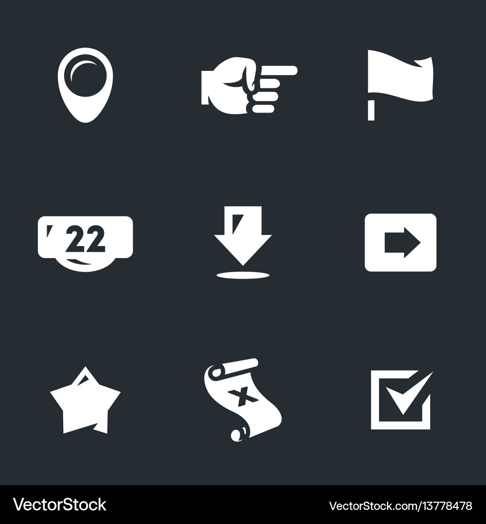 Set of pointer icons Set of pointer icons vector image