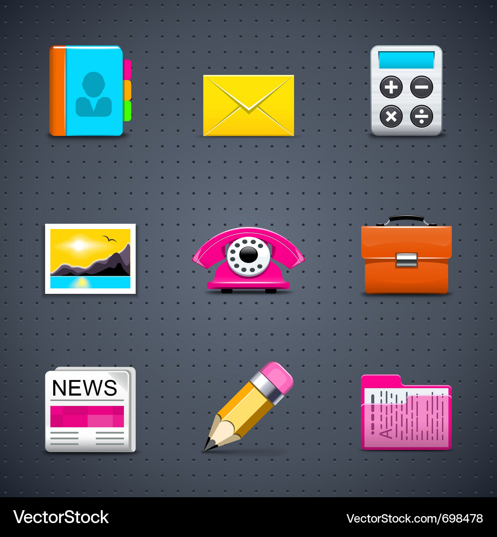 Web icons Vector Image