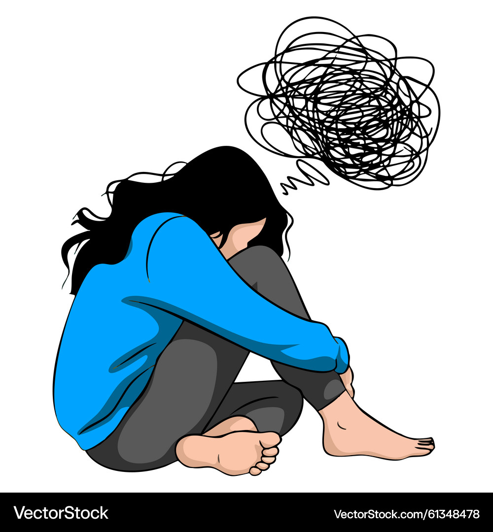 Woman Experiencing Menstrual Cramps – Royalty-Free Vector | VectorStock, image size:1000x1080