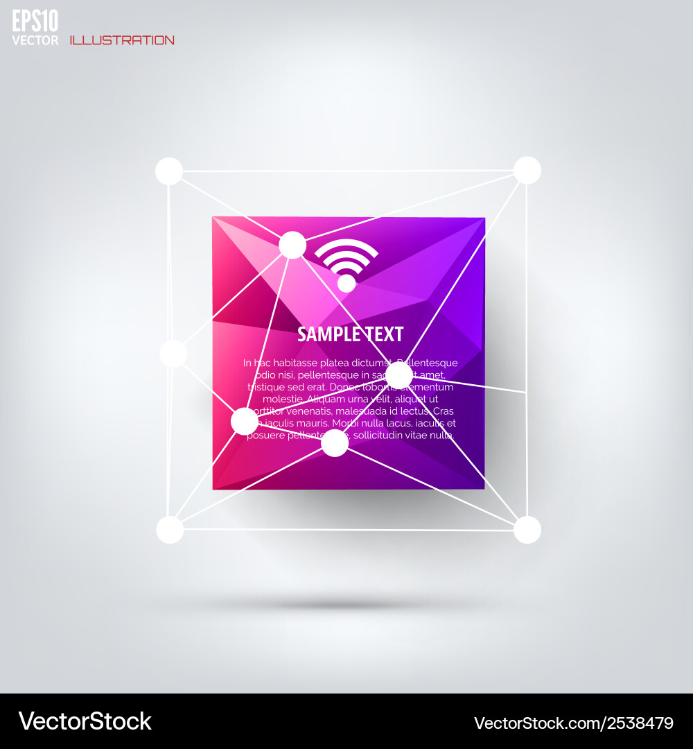 Colored cloud computing background with web icons vector image