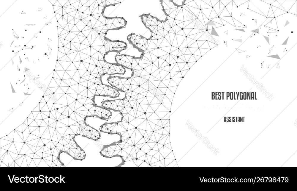 Gearwheels polygonal black-and-white triangles Gearwheels polygonal black-and-white triangles vector image