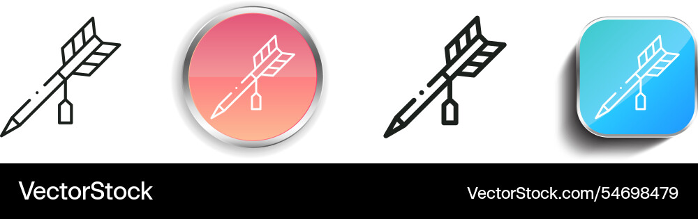 Hamaya icon thin linear regular and button style vector image