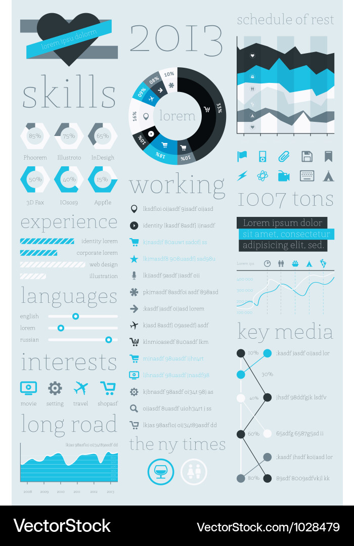 Modern Infographic Elements vector image