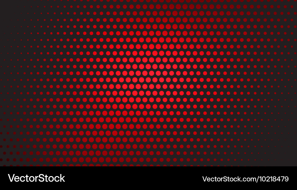 Red Halftone Gradient Background vector image
