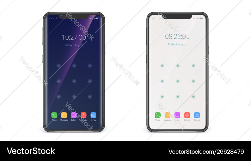 Ui design page enter screen modern app Ui design page enter screen modern app Vector Image
