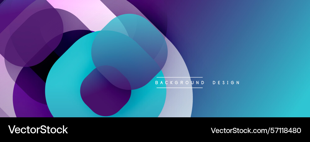 Abstract composition featuring overlapping Abstract composition featuring overlapping vector image